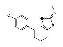 5-[4-(4-methoxyphenyl)butyl]-N-methyl-1,3,4-thiadiazol-2-amine结构式