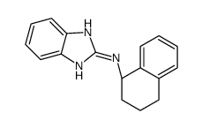 N-[(1R)-1,2,3,4-tetrahydronaphthalen-1-yl]-1H-benzimidazol-2-amine结构式