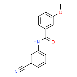 Benzamide, N-(3-cyanophenyl)-3-methoxy- structure