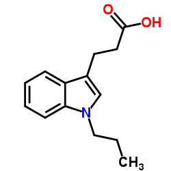 3-(1-Propyl-1H-indol-3-yl)propanoic acid结构式