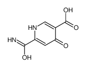 6-carbamoyl-4-oxo-1H-pyridine-3-carboxylic acid Structure