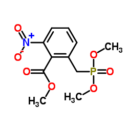 Methyl 2-[(dimethoxyphosphoryl)methyl]-6-nitrobenzoate结构式