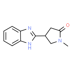 4-(1H-Benzoimidazol-2-yl)-1-methyl-pyrrolidin-2-one结构式