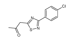1-[3-(4-chlorophenyl)-1,2,4-thiadiazol-5-yl]propan-2-one Structure