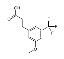3-[3-Methoxy-5-(trifluoromethyl)phenyl]propionic acid Structure