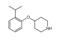4-(2-ISOPROPYLPHENOXY)PIPERIDINE structure