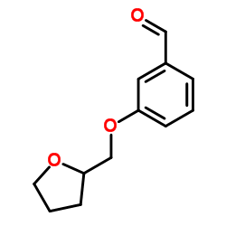 3-(TETRAHYDRO-FURAN-2-YLMETHOXY)-BENZALDEHYDE structure