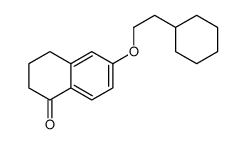 6-(2-cyclohexylethoxy)-3,4-dihydro-2H-naphthalen-1-one结构式