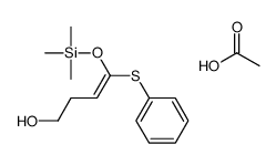 acetic acid,4-phenylsulfanyl-4-trimethylsilyloxybut-3-en-1-ol Structure