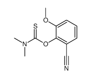 O-(2-cyano-6-methoxyphenyl) N,N-dimethylcarbamothioate结构式
