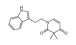 1-[2-(1H-indol-3-yl)ethyl]-3,3-dimethylpyridine-2,4-dione Structure
