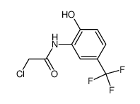 2-chloro-N-[2-hydroxy-5-(trifluoromethyl)phenyl]acetamide结构式
