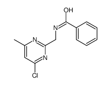 N-[(4-chloro-6-methylpyrimidin-2-yl)methyl]benzamide结构式