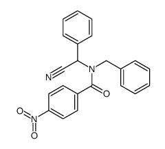N-benzyl-N-[cyano(phenyl)methyl]-4-nitrobenzamide结构式