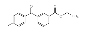 3-ETHOXYCARBONYL-4'-IODOBENZOPHENONE Structure