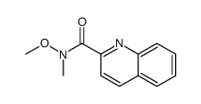N-methoxy-N-methylquinoline-2-carboxamide结构式