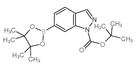 TERT-BUTYL 6-(4,4,5,5-TETRAMETHYL-1,3,2-DIOXABOROLAN-2-YL)-1H-INDAZOLE-1-CARBOXYLATE structure