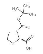 Boc-(S)-噻唑烷-2-羧酸结构式