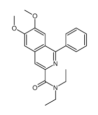 N,N-diethyl-6,7-dimethoxy-1-phenylisoquinoline-3-carboxamide Structure
