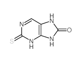 2-sulfanylidene-7,9-dihydro-3H-purin-8-one结构式