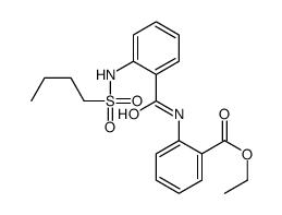 ethyl 2-[[2-(butylsulfonylamino)benzoyl]amino]benzoate Structure