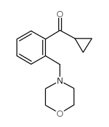CYCLOPROPYL 2-(MORPHOLINOMETHYL)PHENYL KETONE结构式