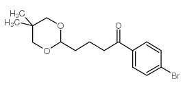 4'-BROMO-4-(5,5-DIMETHYL-1,3-DIOXAN-2-YL)BUTYROPHENONE结构式