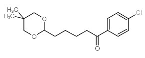 4'-CHLORO-5-(5,5-DIMETHYL-1,3-DIOXAN-2-YL)VALEROPHENONE结构式