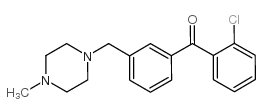 2-CHLORO-3'-(4-METHYLPIPERAZINOMETHYL) BENZOPHENONE结构式