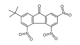 2-tert-butyl-4,5,7-trinitrofluoren-9-one结构式