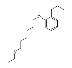 1-(6-ethylsulfanylhexoxy)-2-propylbenzene结构式