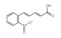 (2E,4E)-5-(2-nitrophenyl)penta-2,4-dienoic acid Structure