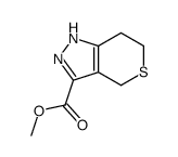 Methyl 1,4,6,7-tetrahydrothiopyrano[4,3-c]pyrazole-3-carboxylate结构式