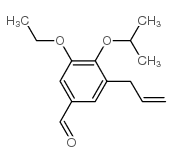 3-ethoxy-4-propan-2-yloxy-5-prop-2-enylbenzaldehyde结构式