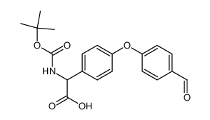 tert-butoxycarbonylamino-[4-(4-formylphenoxy)-phenyl]-acetic acid结构式