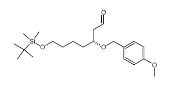 (R)-7-(tert-butyldimethylsiloxy)-3-(p-methoxybenzyloxy)heptanal Structure