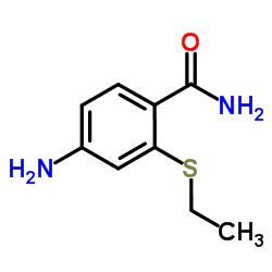 4-Amino-2-(ethylsulfanyl)benzamide Structure