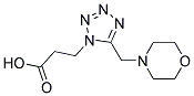 3-[5-(MORPHOLIN-4-YLMETHYL)-1H-TETRAZOL-1-YL]PROPANOIC ACID结构式