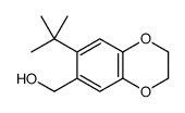 (6-tert-butyl-2,3-dihydro-1,4-benzodioxin-7-yl)methanol Structure