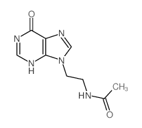 N-[2-(6-oxo-3H-purin-9-yl)ethyl]acetamide结构式