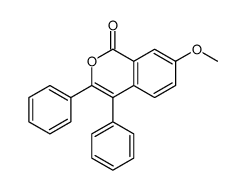 7-methoxy-3,4-diphenylisochromen-1-one结构式
