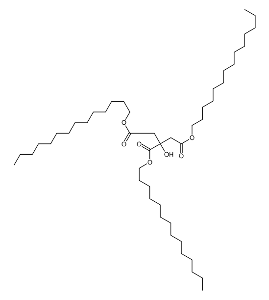 tritetradecyl 2-hydroxypropane-1,2,3-tricarboxylate结构式