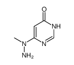 4(1H)-Pyrimidinone, 6-(1-methylhydrazino)- (9CI) structure