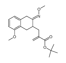 tert-butyl 3-((1,2,3,4-tetrahydro-2-methoxyimino)-5-methoxy-3-naphthyl)-2-methylenepropionate Structure