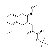 tert-butyl 3-((1,2,3,4-tetrahydro-2-methoxyimino)-5-methoxy-3-naphthyl)-2-methylenepropionate结构式