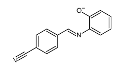 2-[(4-cyanophenyl)methylideneamino]phenolate结构式