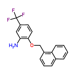 2-(1-Naphthylmethoxy)-5-(trifluoromethyl)aniline Structure