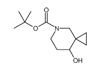 5-Azaspiro[2.5]octane-5-carboxylic acid, 8-hydroxy-, 1,1-dimethylethyl ester结构式