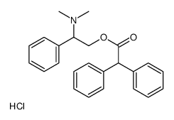 [2-(2,2-diphenylacetyl)oxy-1-phenylethyl]-dimethylazanium,chloride Structure