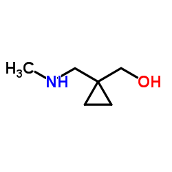 {1-[(Methylamino)methyl]cyclopropyl}methanol structure